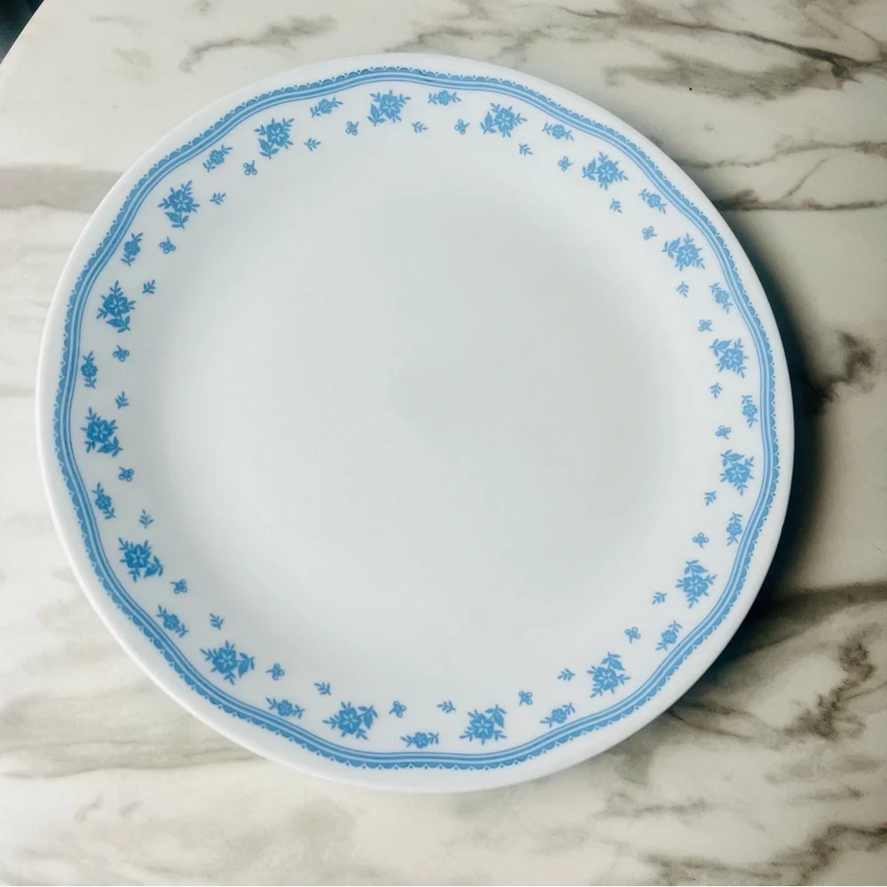 Corelle By Corning Morning Blue 11 Piece Set Vintage 70s VTG